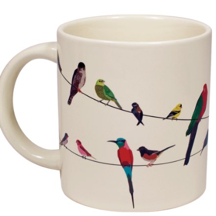 image of Birds on a Wire Color Changing Mug