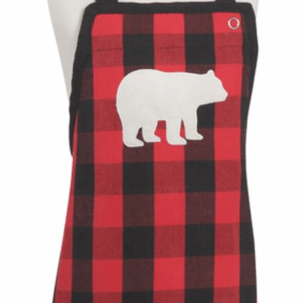 image of Buffalo Check Bear Kid's Apron