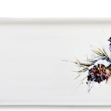 image of Chickadee and Pinecone Appetizer Tray