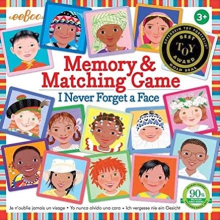 image of Eeboo Memory & Matching Game: I Never Forget a Face