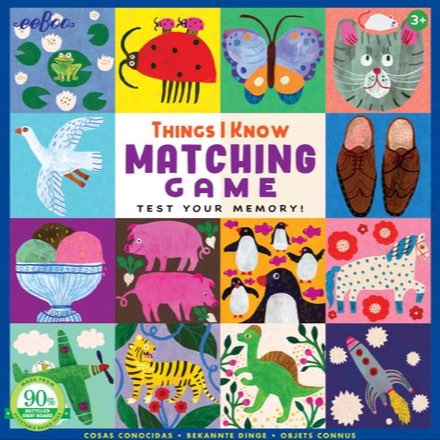image of eeBoo Things I Know Matching Game