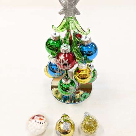 image of Glass Mini-Christmas Trees