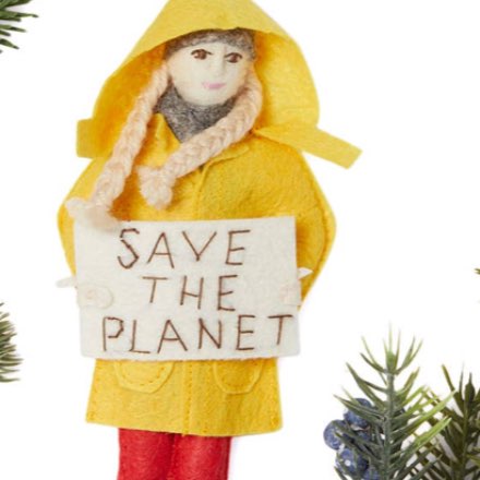 image of Greta Thunberg Felt Ornament