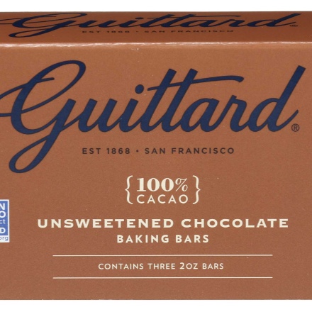 image of Guittard Unsweetened Chocolate Baking Bars 100% Cacao