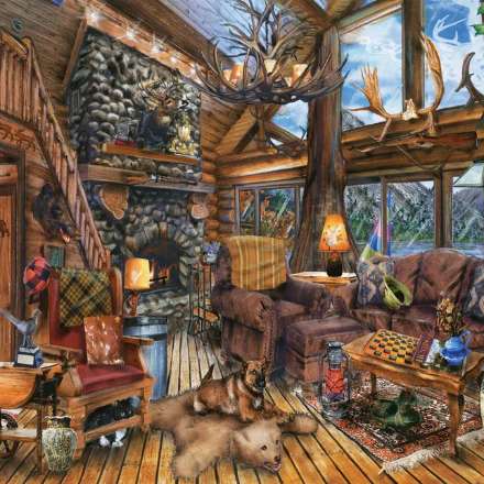image of Hunting Lodge 1000 piece puzzle