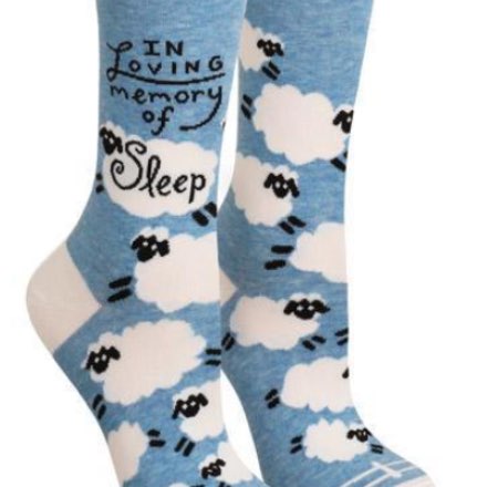 image of In Memory of Sleep Socks by Blue Q