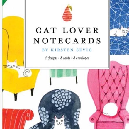 image of Kirsten Sevig Notecards - Cat Lovers Notecards