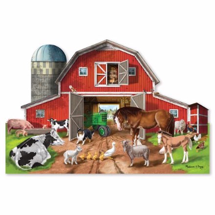 image of Melissa & Doug Busy Barn Floor Puzzle