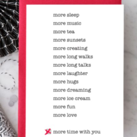 image of More Time with You Card