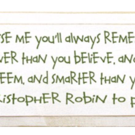 image of Promise Me Winnie the Pooh Sign