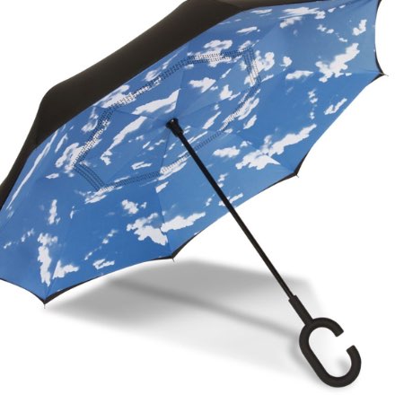 image of Reverse Open Umbrella - Clouds