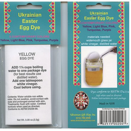 image of Ukrainian Egg Decorating Contemporary Dye Set