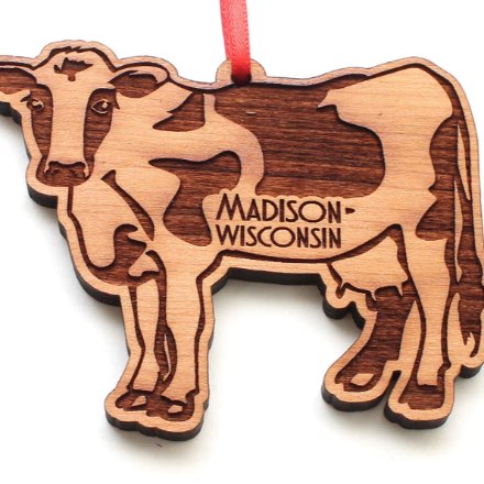 image of Wisconsin Dairy Cow Ornament
