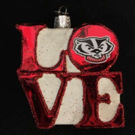 image of Wisconsin LOVE Ornament