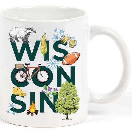 image of Wisconsin Peek-A-Boo Mug