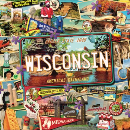 image of Wisconsin 1,000 Pice Puzzle by Kate Ward Thacker