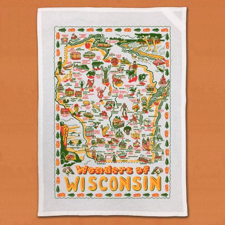 image of Wisconsin Wonders Tea Towel