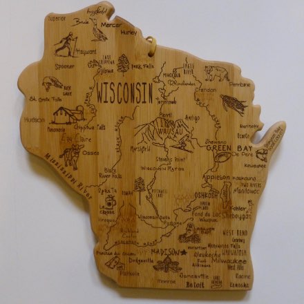 image of On, Wisconsin!  ... Cheese Board