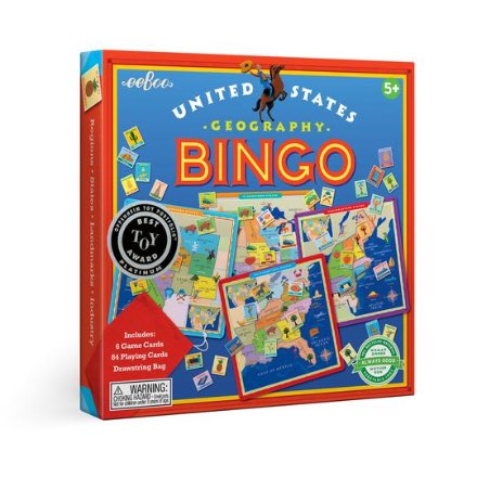 image of eeBoo United States Geography Bingo Game