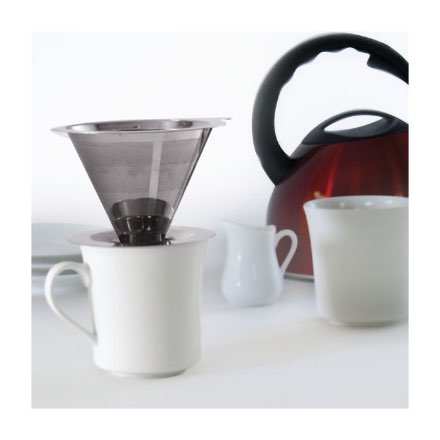 image of Single-Serve Stainless Pour-Over Coffee Filter